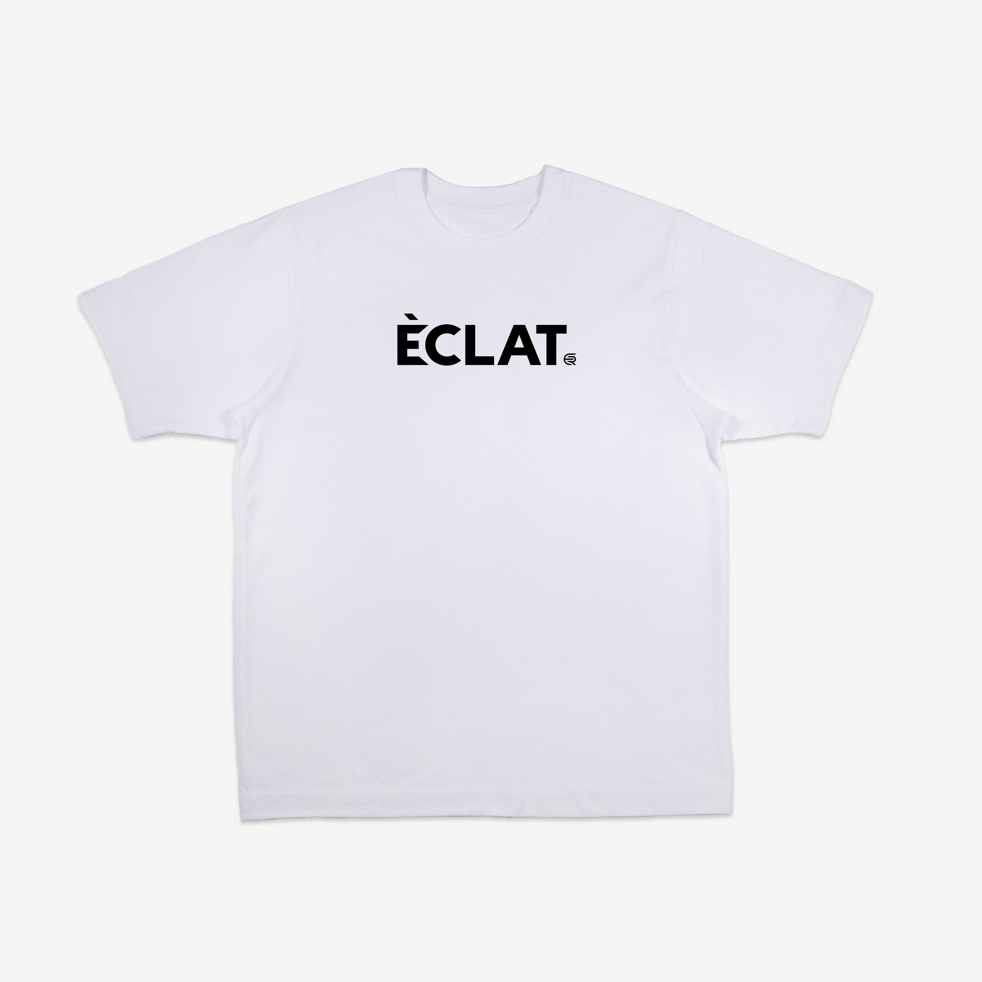 White Éclat Flocked Tee